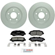 C1338401473 2-Wheel Set Front Brake Disc and Pad Kit, 295.8 mm QuietCast Series, Includes (1) Brake Pad Set and (2) Brake Disc