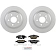 C1341360976 2-Wheel Set Rear Brake Disc and Pad Kit, 300 mm QuietCast Series, Includes (1) Brake Pad Set and (2) Brake Disc