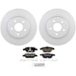 C1341360982 2-Wheel Set Rear Brake Disc and Pad Kit, 300 mm QuietCast Series, Includes (1) Brake Pad Set and (2) Brake Disc