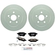 C1354501484 2-Wheel Set Rear Brake Disc and Pad Kit, 259 mm QuietCast Series, Includes (1) Brake Pad Set and (2) Brake Disc