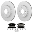 C1363531490 2-Wheel Set Front Brake Disc and Pad Kit, 330 mm QuietCast Series, Includes (1) Brake Pad Set and (2) Brake Disc