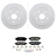 C1391501658 2-Wheel Set Brake Disc and Pad Kit, 290 mm QuietCast Series, Includes (1) Brake Pad Set and (2) Brake Disc