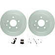 C1393401030 2-Wheel Set Rear Brake Disc and Pad Kit, 291.6 mm QuietCast Series, Includes (1) Brake Pad Set and (2) Brake Disc