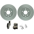 C1393401453 2-Wheel Set Rear Brake Disc and Pad Kit, 307.7 mm QuietCast Series, Includes (1) Brake Pad Set and (2) Brake Disc