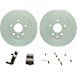 C1393401477 2-Wheel Set Rear Brake Disc and Pad Kit, 307.8 mm QuietCast Series, Includes (1) Brake Pad Set and (2) Brake Disc