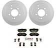 C1398280828 2-Wheel Set Rear Brake Disc and Pad Kit, 284 mm QuietCast Series, Includes (1) Brake Pad Set and (2) Brake Disc