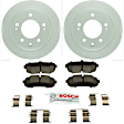 C1398281488 2-Wheel Set Rear Brake Disc and Pad Kit, 262 mm FWD QuietCast Series, Includes (1) Brake Pad Set and (2) Brake Disc