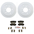 C1398321458 2-Wheel Set Rear Brake Disc and Pad Kit, 262 mm QuietCast Series, Includes (1) Brake Pad Set and (2) Brake Disc