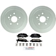 C1402501505 2-Wheel Set Rear Brake Disc and Pad Kit, 297.8 mm QuietCast Series, Includes (1) Brake Pad Set and (2) Brake Disc