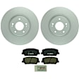 C1413321460 2-Wheel Set Front Brake Disc and Pad Kit, 320 mm QuietCast Series, Includes (1) Brake Pad Set and (2) Brake Disc