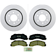 C1414201442 2-Wheel Set Front Brake Disc and Pad Kit, 349.9 mm QuietCast Series, Includes (1) Brake Pad Set and (2) Brake Disc