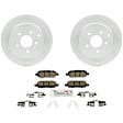 C1415401040 2-Wheel Set Rear Brake Disc and Pad Kit, 307.8 mm QuietCast Series, Includes (1) Brake Pad Set and (2) Brake Disc