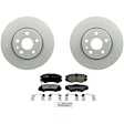 C1421251437 2-Wheel Set Front Brake Disc and Pad Kit, 321 mm QuietCast Series, Includes (1) Brake Pad Set and (2) Brake Disc