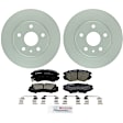 C1421251440 2-Wheel Set Front Brake Disc and Pad Kit, 296 mm QuietCast Series, Includes (1) Brake Pad Set and (2) Brake Disc
