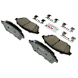 C1422251449 2-Wheel Set Front Brake Disc and Pad Kit, 345 mm QuietCast Series, Includes (1) Brake Pad Set and (2) Brake Disc