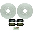 C1430251438 2-Wheel Set Rear Brake Disc and Pad Kit, 315 mm QuietCast Series, Includes (1) Brake Pad Set and (2) Brake Disc