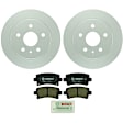 C1430251439 2-Wheel Set Rear Brake Disc and Pad Kit, 292 mm QuietCast Series, Includes (1) Brake Pad Set and (2) Brake Disc