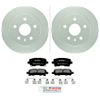 C1430A251439 2-Wheel Set Rear Brake Disc and Pad Kit, 292 mm QuietCast Series, Includes (1) Brake Pad Set and (2) Brake Disc