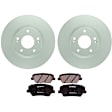 C1432281496 2-Wheel Set Front Brake Disc and Pad Kit, 300 mm QuietCast Series, Includes (1) Brake Pad Set and (2) Brake Disc