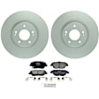 C1444321460 2-Wheel Set Front Brake Disc and Pad Kit, 320 mm FWD QuietCast Series, Includes (1) Brake Pad Set and (2) Brake Disc