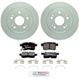 C1451261451 2-Wheel Set Rear Brake Disc and Pad Kit, 282 mm QuietCast Series, Includes (1) Brake Pad Set and (2) Brake Disc