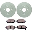 C1454201534 2-Wheel Set Front Brake Disc and Pad Kit, 257.9 mm QuietCast Series, Includes (1) Brake Pad Set and (2) Brake Disc