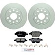 2013 Volkswagen Passat - 2-Wheel Set Rear Brake Disc and Pad Kit, 271.8 mm, 2.0L 4Cyl, QuietCast Series Includes (2) Disc and (1) Pad Set