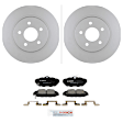 C1465200485 2-Wheel Set Rear Brake Disc and Pad Kit, 300 mm QuietCast Series, Includes (1) Brake Pad Set and (2) Brake Disc