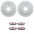 C1468251442 2-Wheel Set Rear Brake Disc and Pad Kit, 292.2 mm QuietCast Series, Includes (1) Brake Pad Set and (2) Brake Disc