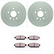 C1468251462 2-Wheel Set Rear Brake Disc and Pad Kit, 267.9 mm QuietCast Series, Includes (1) Brake Pad Set and (2) Brake Disc