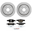 C1498161618 2-Wheel Set Rear Brake Disc and Pad Kit, 330 mm QuietCast Series, Includes (1) Brake Pad Set and (2) Brake Disc