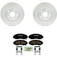 C1506260733 2-Wheel Set Front Brake Disc and Pad Kit, 300 mm QuietCast Series, Includes (1) Brake Pad Set and (2) Brake Disc