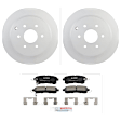 C1510401490 2-Wheel Set Rear Brake Disc and Pad Kit, 349.8 mm QuietCast Series, Includes (1) Brake Pad Set and (2) Brake Disc