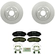 C1521260792 2-Wheel Set Front Brake Disc and Pad Kit, 296 mm QuietCast Series, Includes (1) Brake Pad Set and (2) Brake Disc