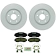 C1521261454 2-Wheel Set Front Brake Disc and Pad Kit, 319.7 mm QuietCast Series, Includes (1) Brake Pad Set and (2) Brake Disc