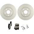 C1522251461 2-Wheel Set Front Brake Disc and Pad Kit, 276 mm QuietCast Series, Includes (1) Brake Pad Set and (2) Brake Disc