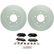 C1544281498 2-Wheel Set Brake Disc and Pad Kit, 284 mm FWD QuietCast Series, Includes (1) Brake Pad Set and (2) Brake Disc