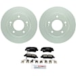C1544281552 2-Wheel Set Rear Brake Disc and Pad Kit, 261.9 mm QuietCast Series, Includes (1) Brake Pad Set and (2) Brake Disc