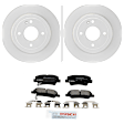 C1544281628 2-Wheel Set Rear Brake Disc and Pad Kit, 262 mm QuietCast Series, Includes (1) Brake Pad Set and (2) Brake Disc