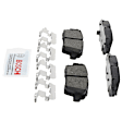 C1551281491 2-Wheel Set Rear Brake Disc and Pad Kit, 314.3 mm QuietCast Series, Includes (1) Brake Pad Set and (2) Brake Disc