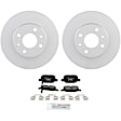 C1569190307 2-Wheel Set Rear Brake Disc and Pad Kit, 240.1 mm QuietCast Series, Includes (1) Brake Pad Set and (2) Brake Disc