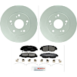 C1578261546 2-Wheel Set Brake Disc and Pad Kit, 261.7 mm QuietCast Series, Includes (1) Brake Pad Set and (2) Brake Disc