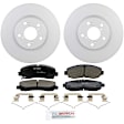 C1584260788 2-Wheel Set Front Brake Disc and Pad Kit, 320 mm QuietCast Series, Includes (1) Brake Pad Set and (2) Brake Disc