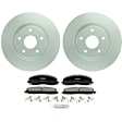 C1589161529 2-Wheel Set Front Brake Disc and Pad Kit, 330 mm QuietCast Series, Includes (1) Brake Pad Set and (2) Brake Disc