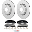 C1589531442 2-Wheel Set Front Brake Disc and Pad Kit, 330 mm QuietCast Series, Includes (1) Brake Pad Set and (2) Brake Disc