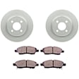 C1592401605 2-Wheel Set Front Brake Disc and Pad Kit, 259.7 mm QuietCast Series, Includes (1) Brake Pad Set and (2) Brake Disc