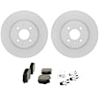 C1593321586 2-Wheel Set Front Brake Disc and Pad Kit, 280 mm QuietCast Series, Includes (1) Brake Pad Set and (2) Brake Disc