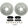 C1595281553 2-Wheel Set Front Brake Disc and Pad Kit, 280 mm QuietCast Series, Includes (1) Brake Pad Set and (2) Brake Disc