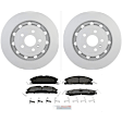 C1611A201572 2-Wheel Set Front Brake Disc and Pad Kit, 352 mm QuietCast Series, Includes (1) Brake Pad Set and (2) Brake Disc
