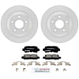 C1624341640 2-Wheel Set Rear Brake Disc and Pad Kit, 303 mm QuietCast Series, Includes (1) Brake Pad Set and (2) Brake Disc